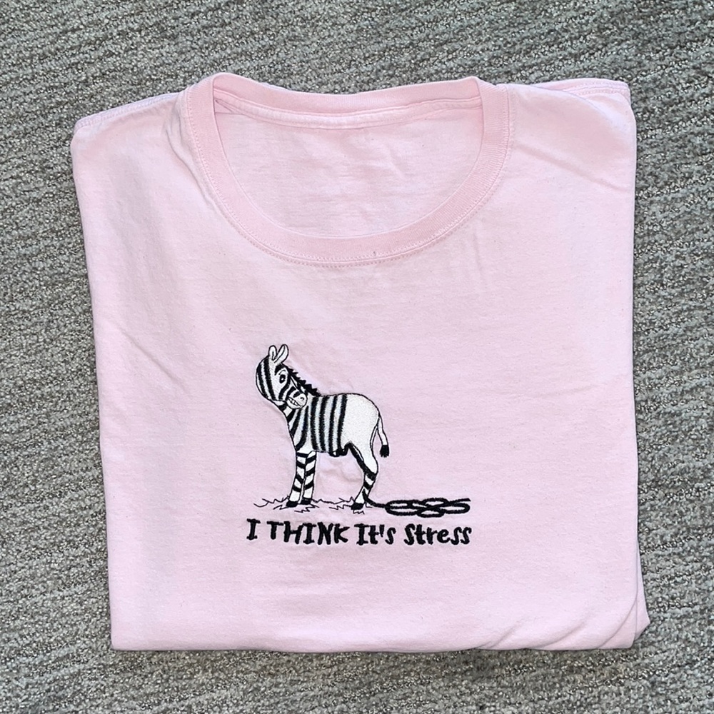 Vintage Zebra Stress Short Sleeve Shirt